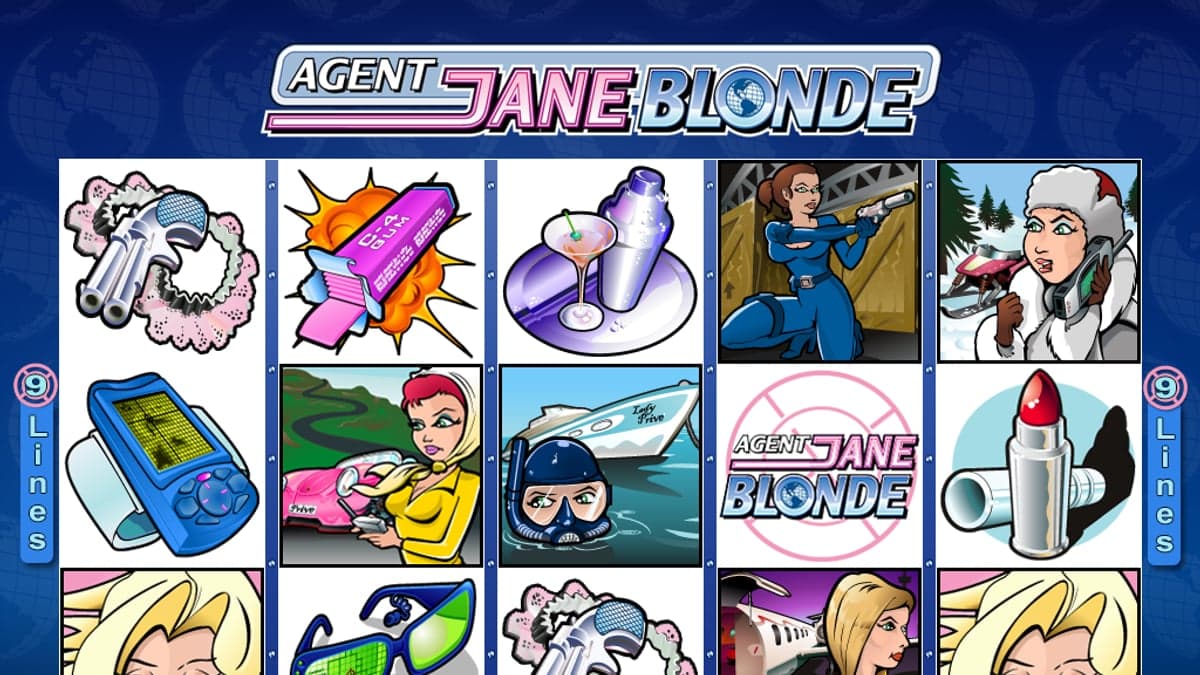 Agent Jane Blonde bonus round screenshot — free spins feature