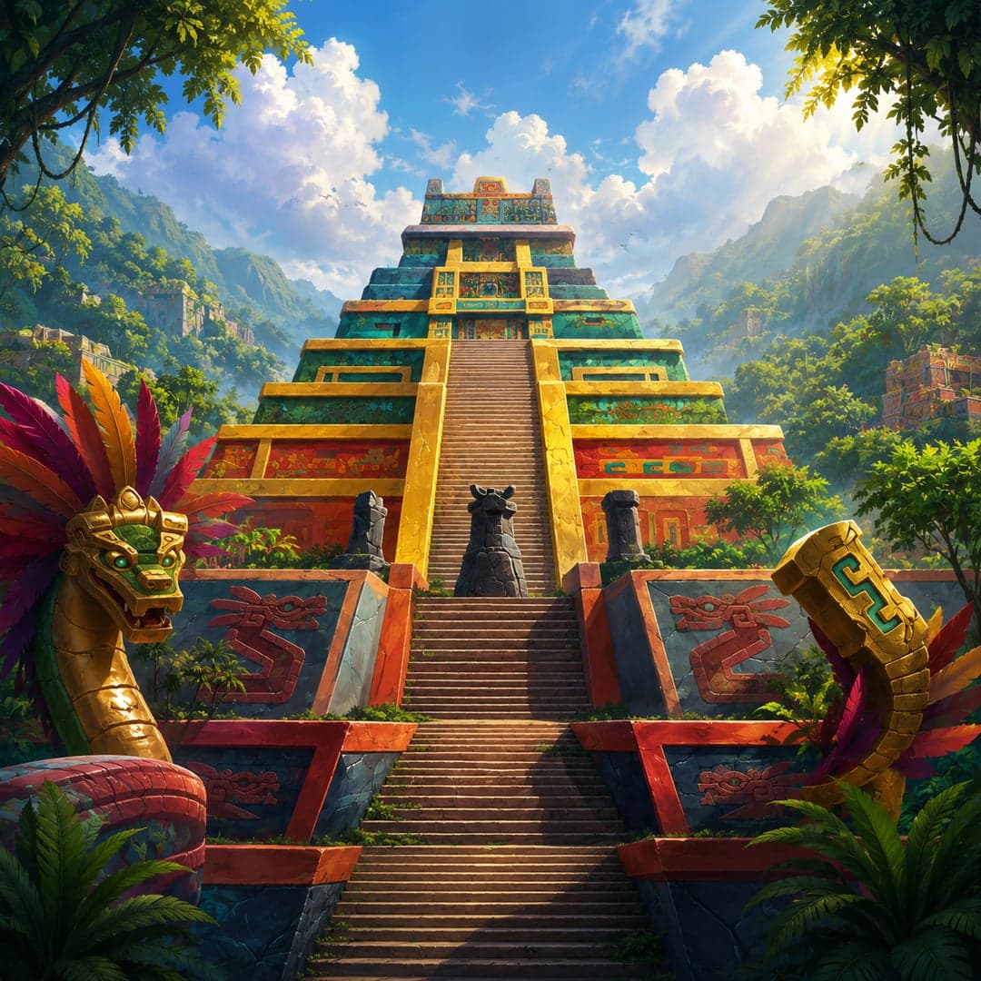 Amazing Aztecs 2 Ultim8 Pays key art — Ancient Aztec themed slot by Just For The Win, 2025