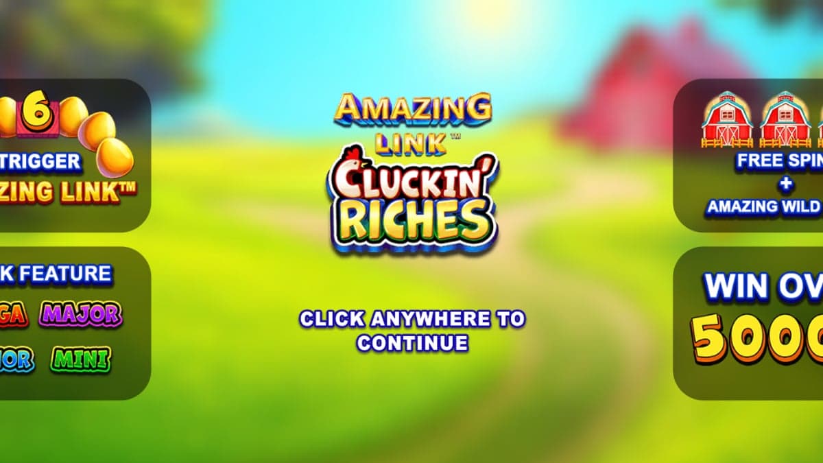 Amazing Link Cluckin' Riches bonus round screenshot — free spins feature