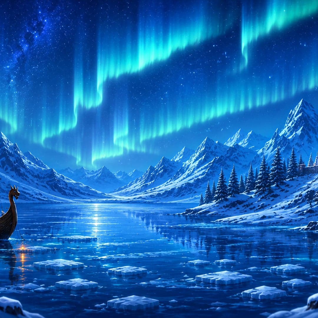 Arctic Fortune key art — Viking / Norse mythology themed slot by Microgaming, 2014
