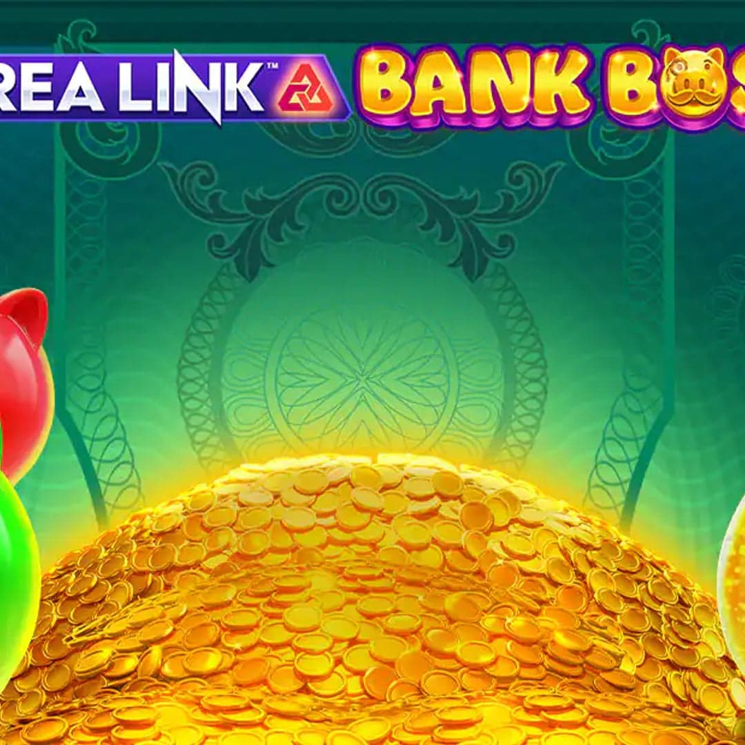 Area Link: Bank Boss key art — Banking / luxury wealth themed slot by Area Vegas, 2025