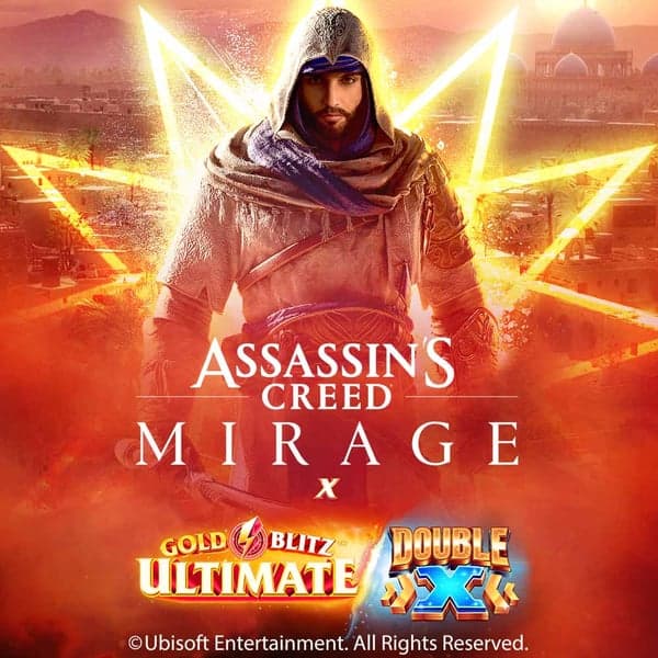 Assassin's Creed Mirage × Gold Blitz Ultimate DOUBLE X — Assassin's Creed — ninth-century Baghdad themed slot