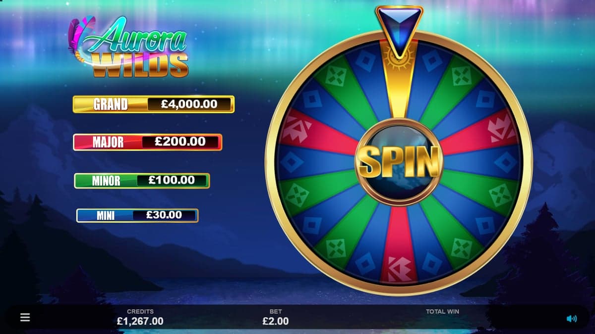Aurora Wilds bonus round screenshot — free spins feature