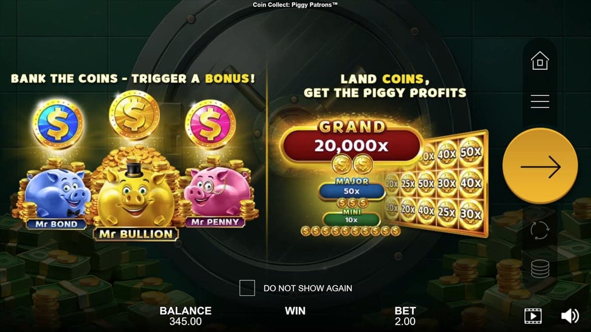 Coin Collect: Piggy Patrons bonus round screenshot — free spins feature