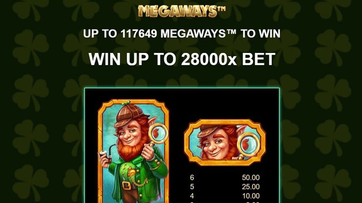 Shamrock Holmes Megaways bonus round screenshot — free spins feature
