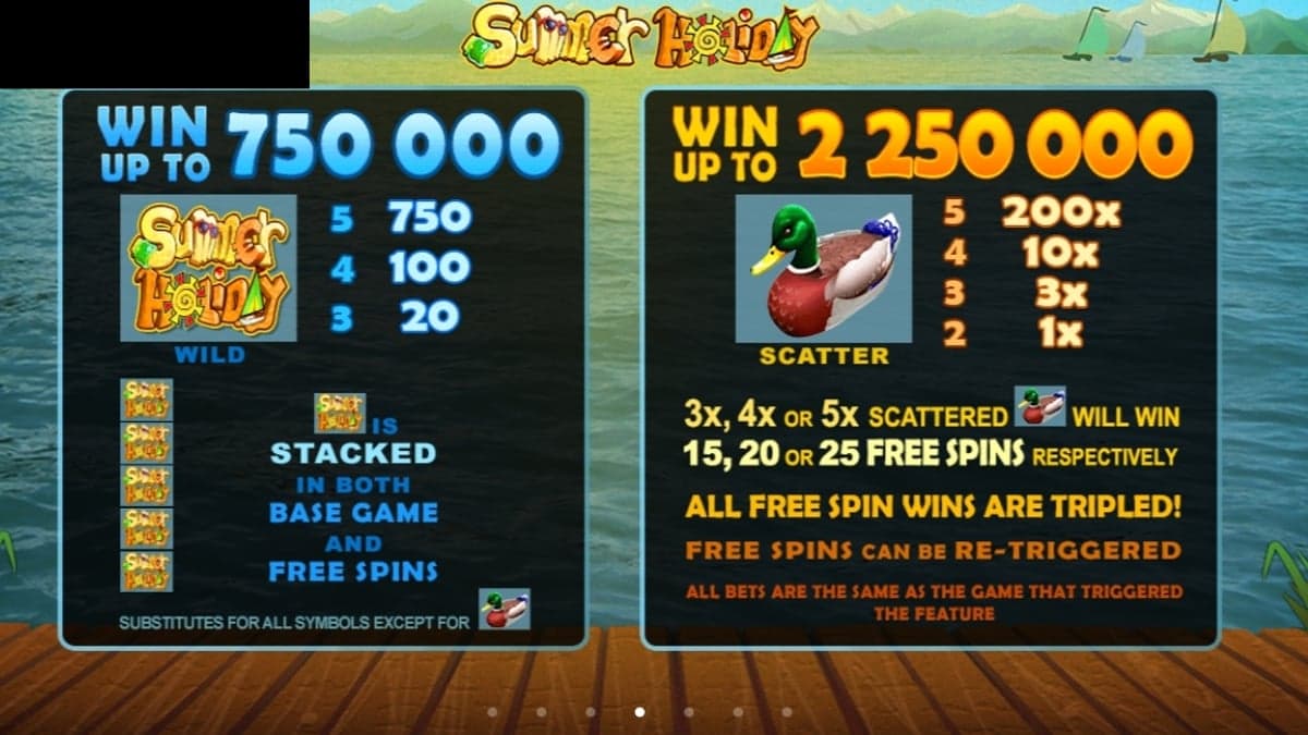 Summer Holiday bonus round screenshot — free spins feature