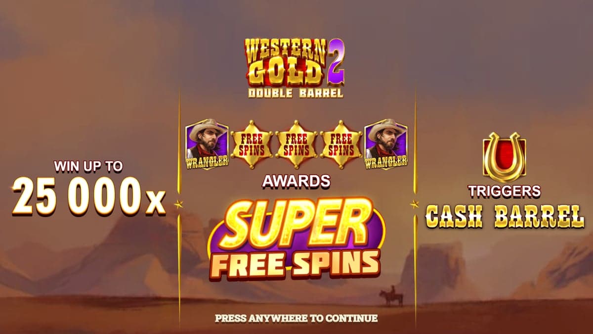 Western Gold 2 bonus round screenshot — free spins feature