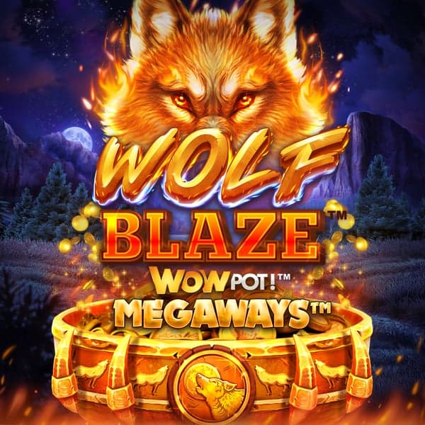 Wolf Blaze Megaways WowPot — North American wilderness — wolves, eagles and mountain forest themed slot (progressive jackpot)